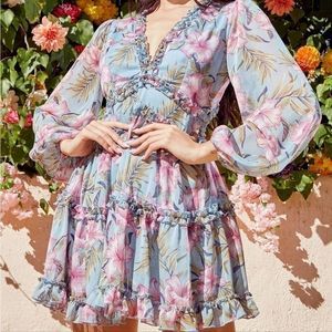 In a Ruffle Mini Dress